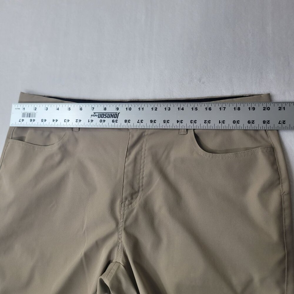 Pebble Beach Golf Men's Straight Leg Khaki Flat Front Pants 40X32 - Picture 4 of 10